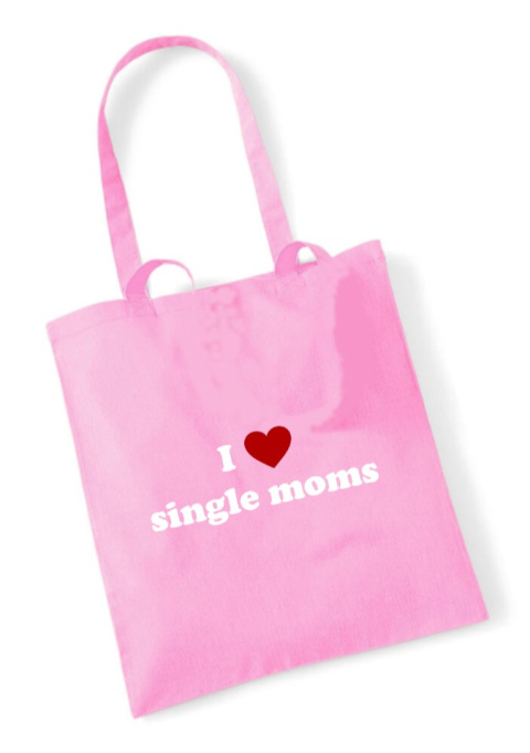 i <3 single moms COTTON BAG