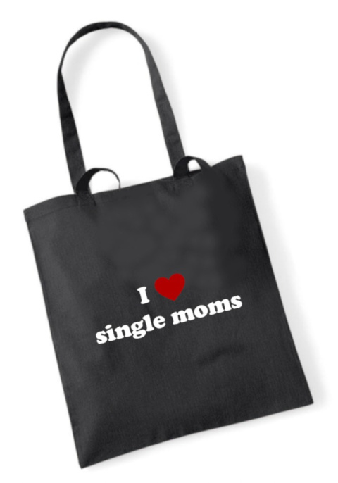 i <3 single moms COTTON BAG